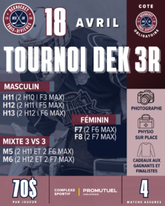 Tournoi DEK3R 18 avril